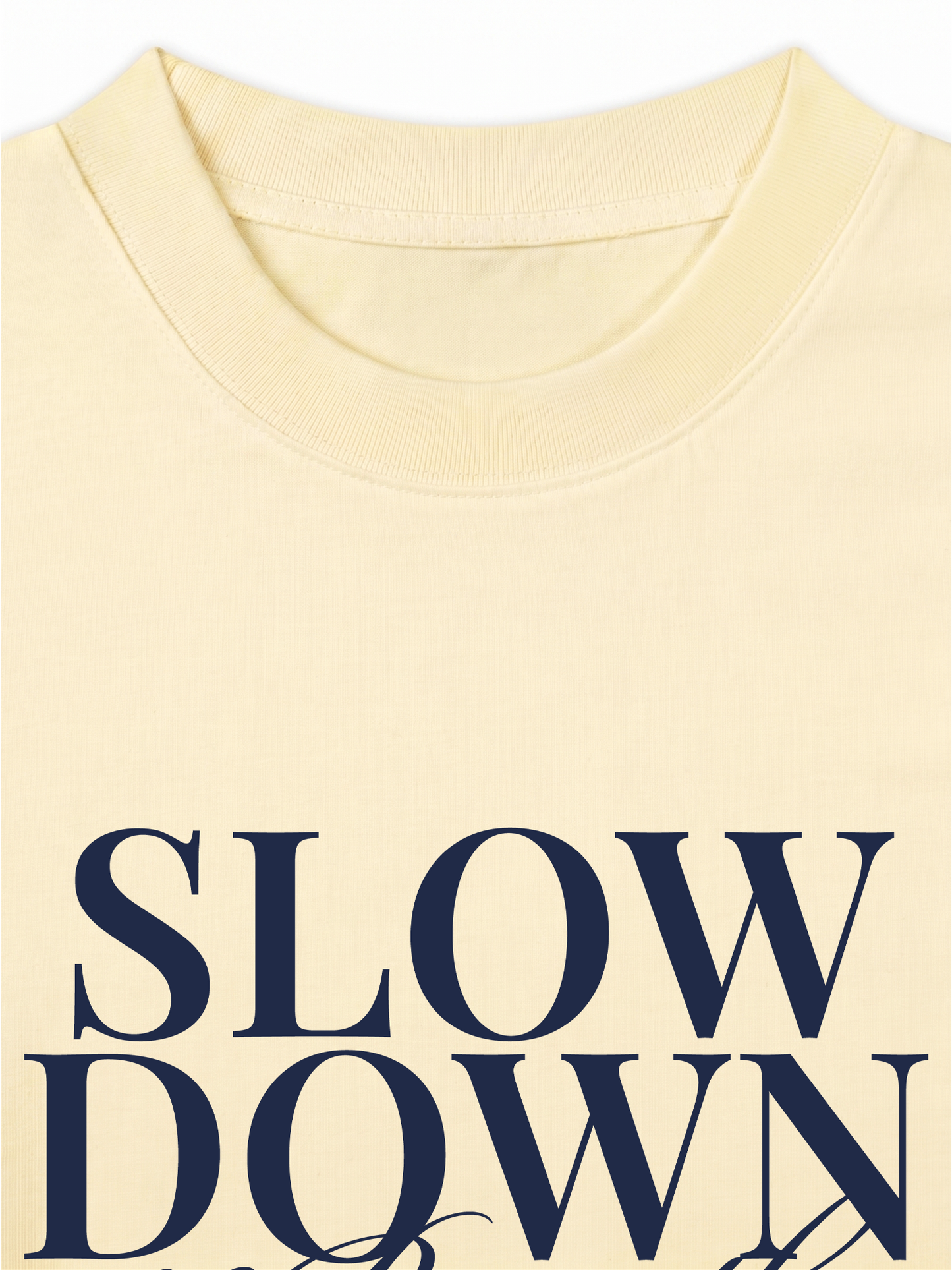 Áo Thun Relaxed Fit Slow Down & Breathe
