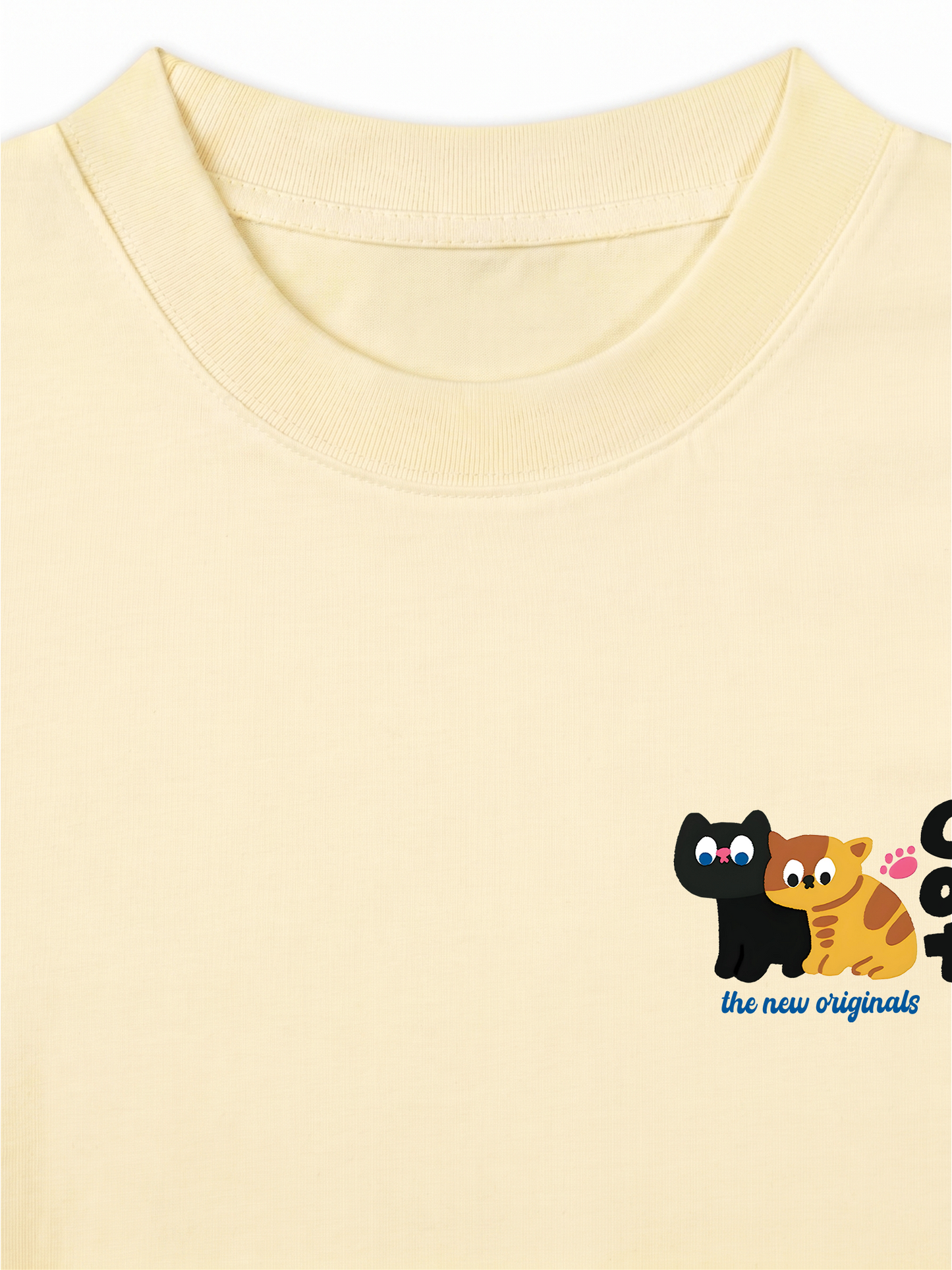 Áo Thun Relaxed Fit Side By Meow