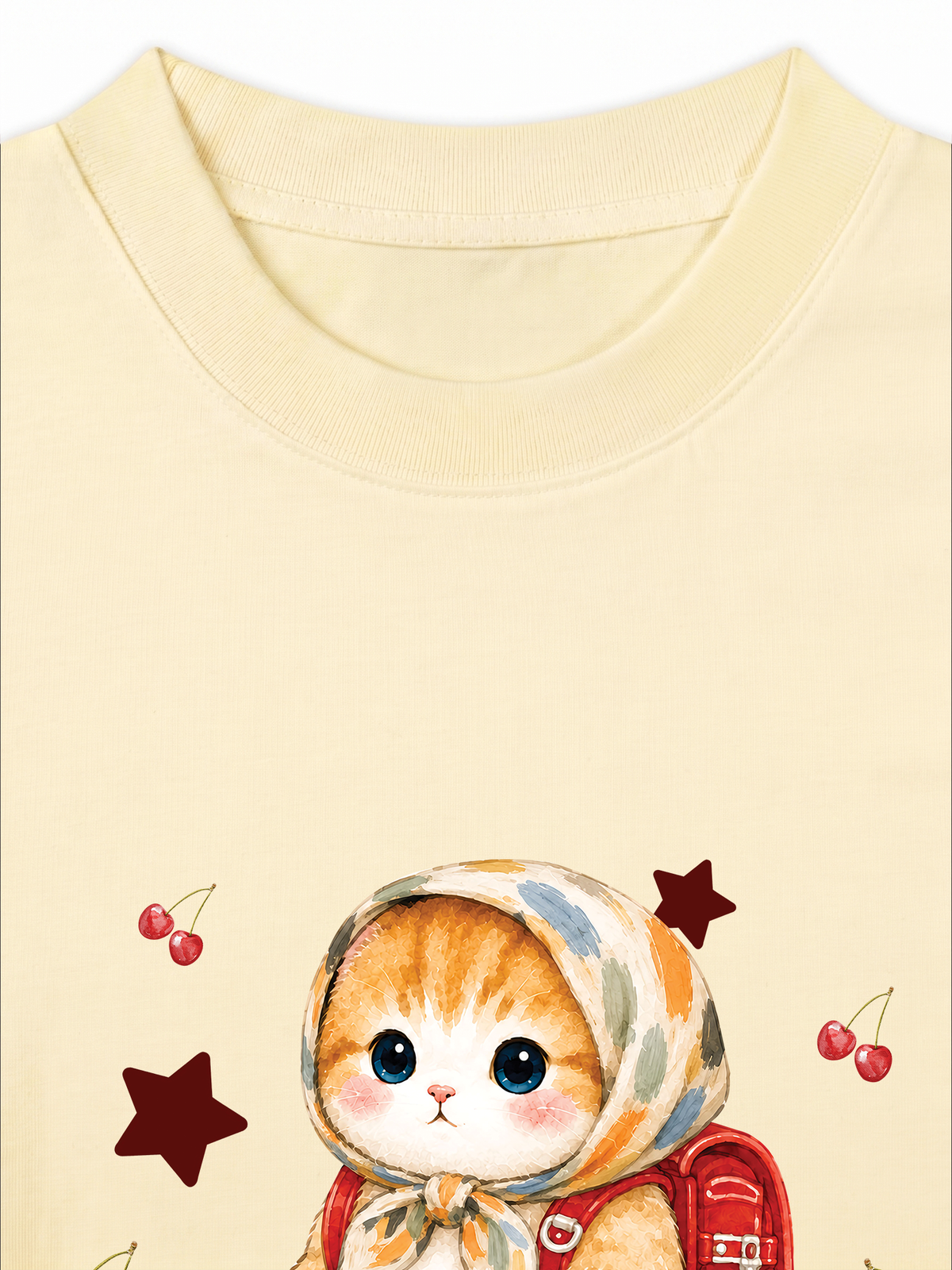 Áo Thun Relaxed Fit Pickleball Girl Meow Vitamin Meow Go School