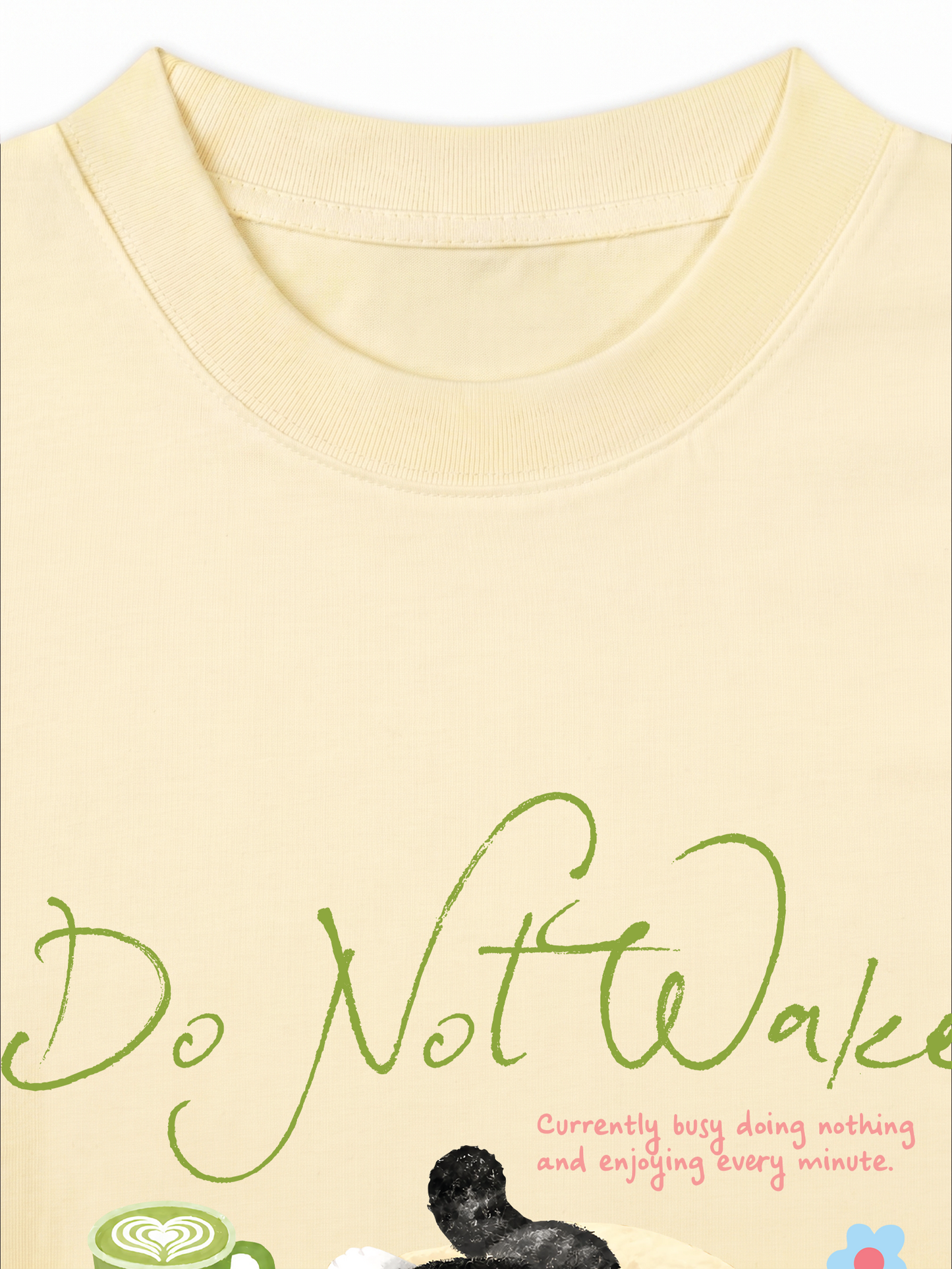 Áo Thun Relaxed Fit Do Not Wake Meow