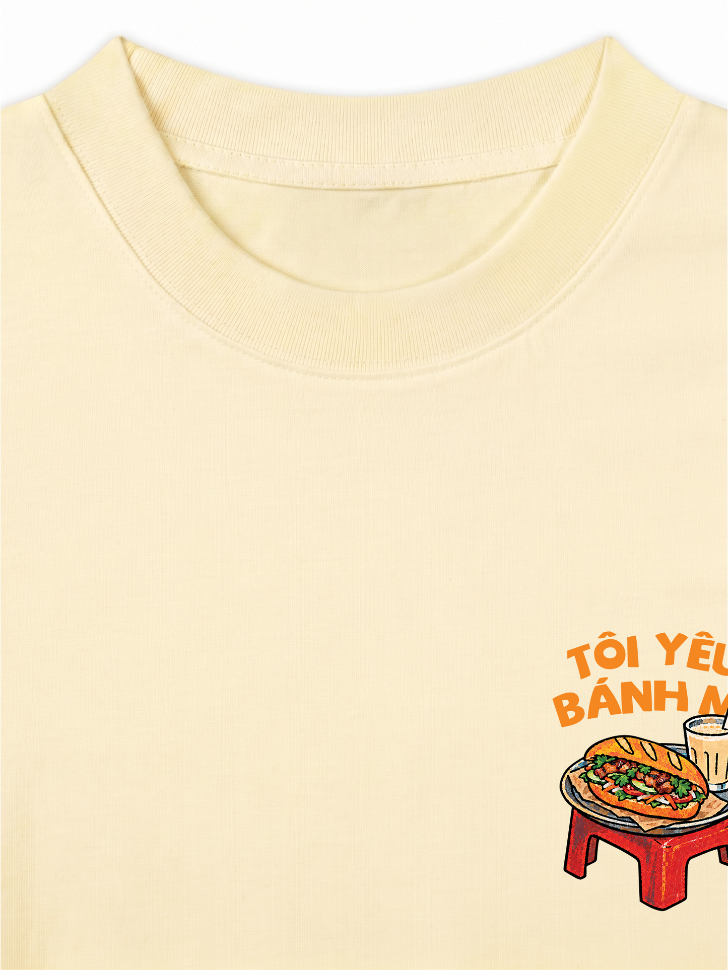 Áo Thun Relaxed Fit Tôi Yêu Bánh Mì