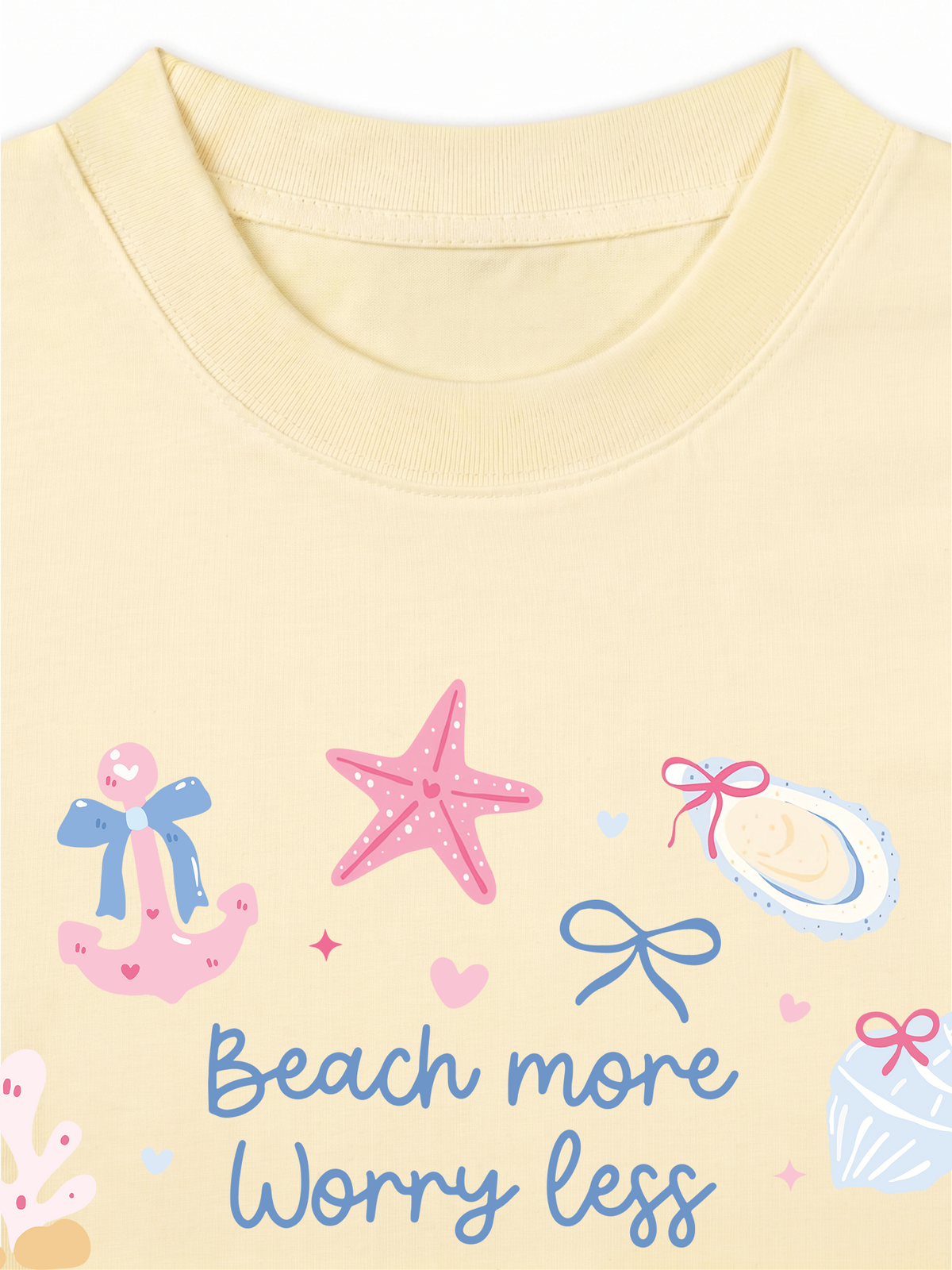 Áo Thun Relaxed Fit Beach More Worry Less