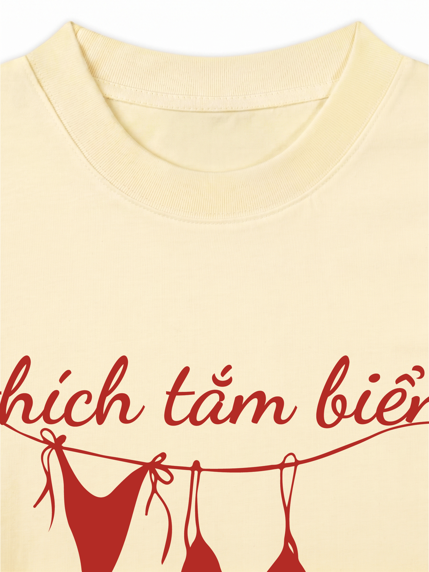 Áo Thun Relaxed Fit Thích Tắm Biển