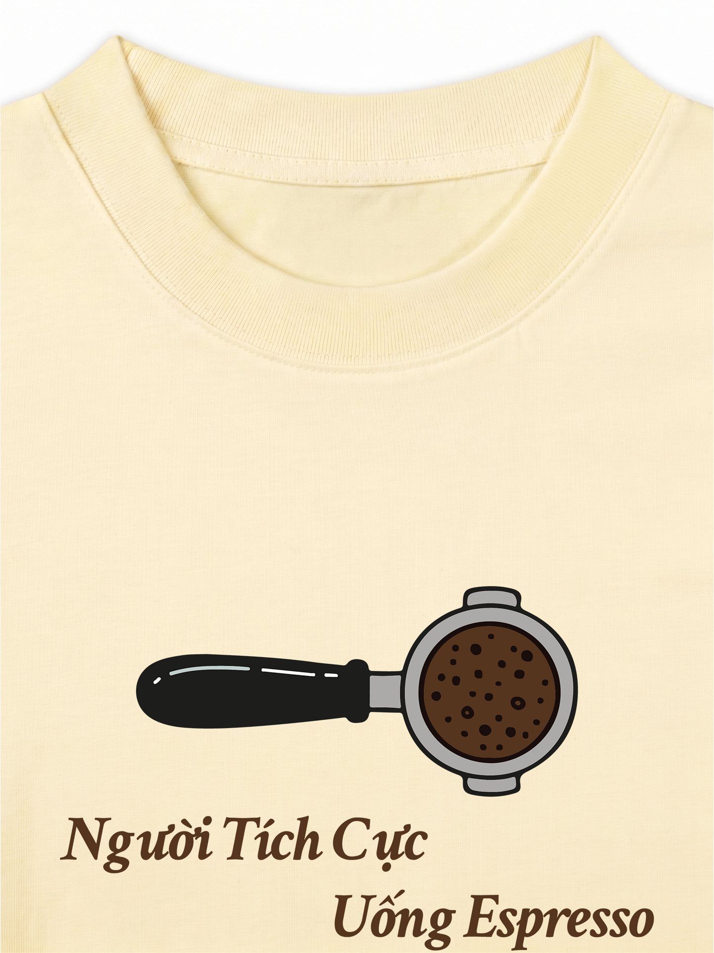 Áo Thun Relaxed Fit Người Tích Cực Uống Espresso