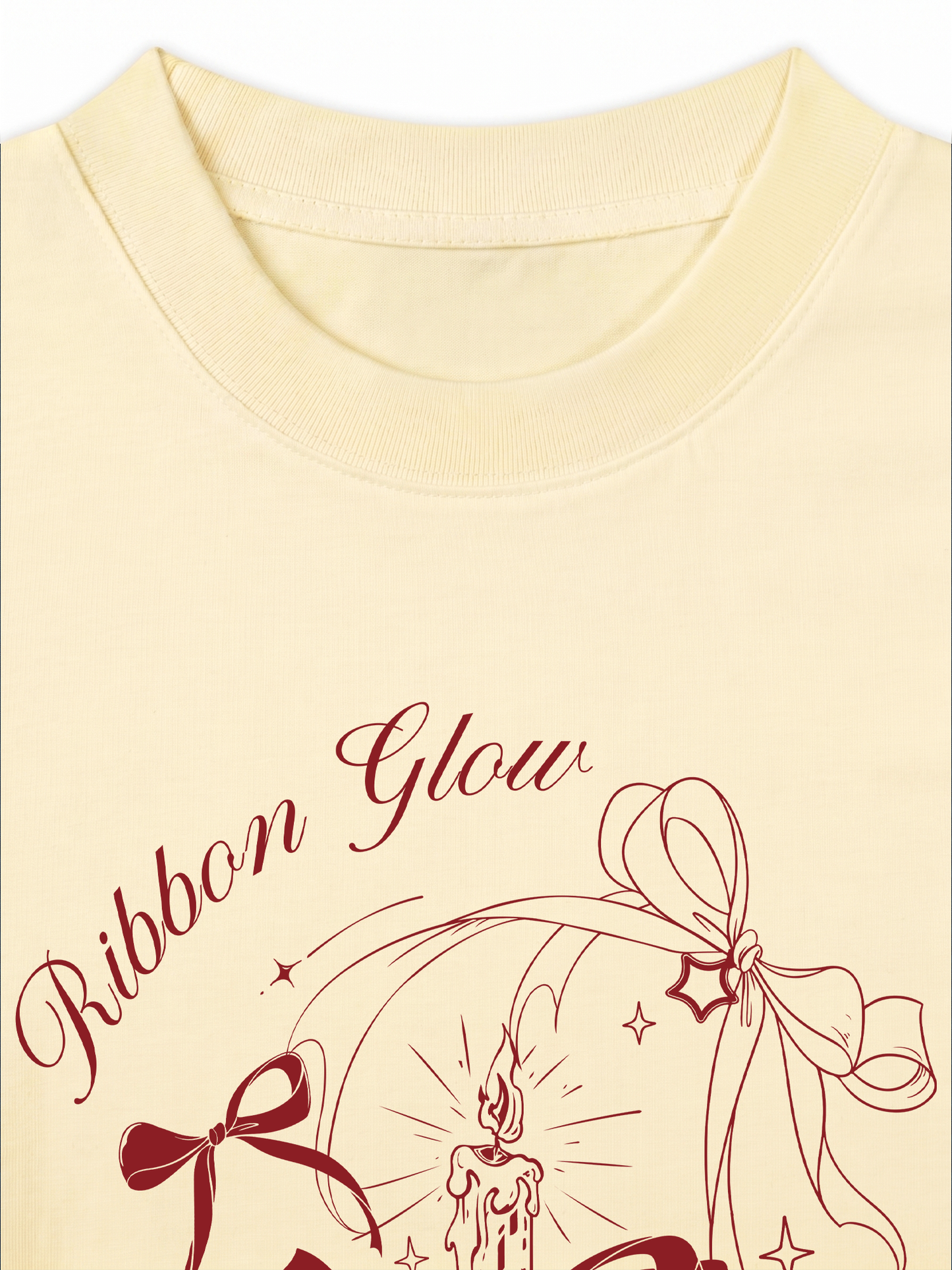 Áo Thun Relaxed Fit Ribbon Glow