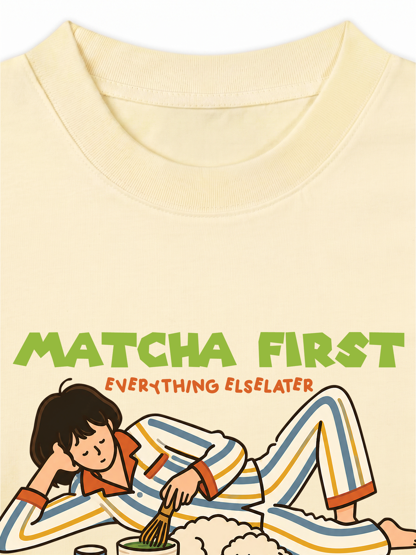 Áo Thun Relaxed Fit Matcha First