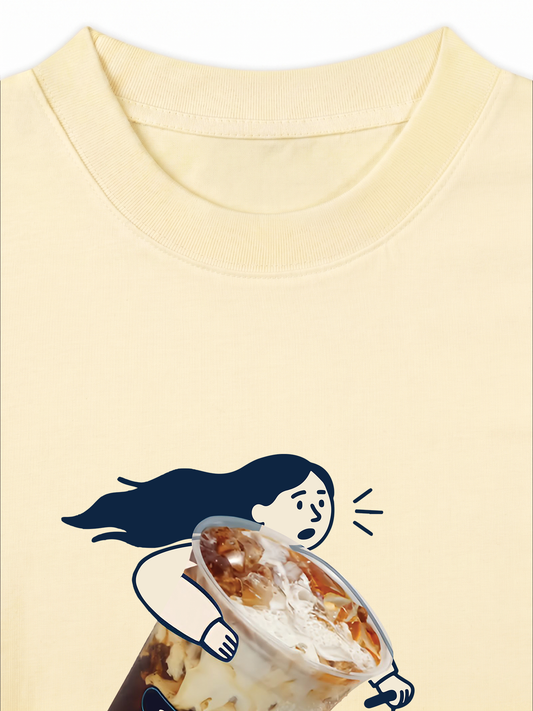 Áo Thun Relaxed Fit Mang Caffein Tới Đây Cho Tui
