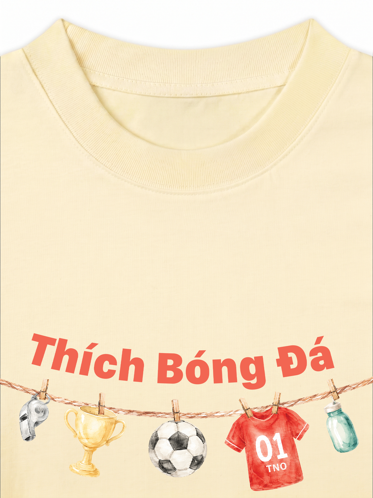Áo Thun Relaxed Fit Thích Bóng Đá