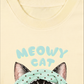 Áo Thun Relaxed Fit Meowy Cat Blue Tiffany Dots