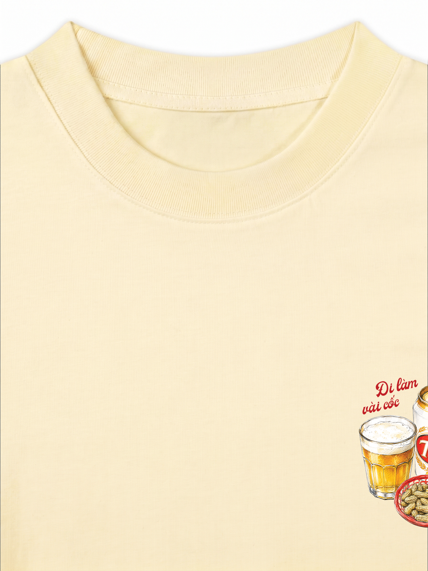 Áo Thun Relaxed Fit Đi Làm Vài Cốc