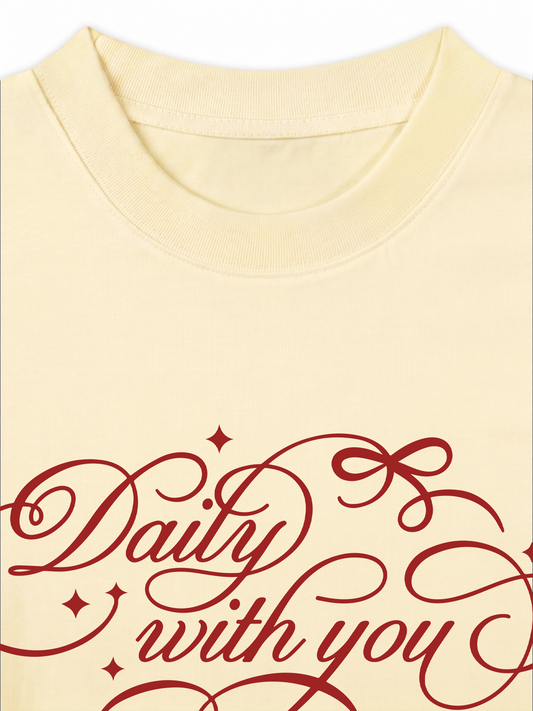 Áo Thun Relaxed Fit Daily With You