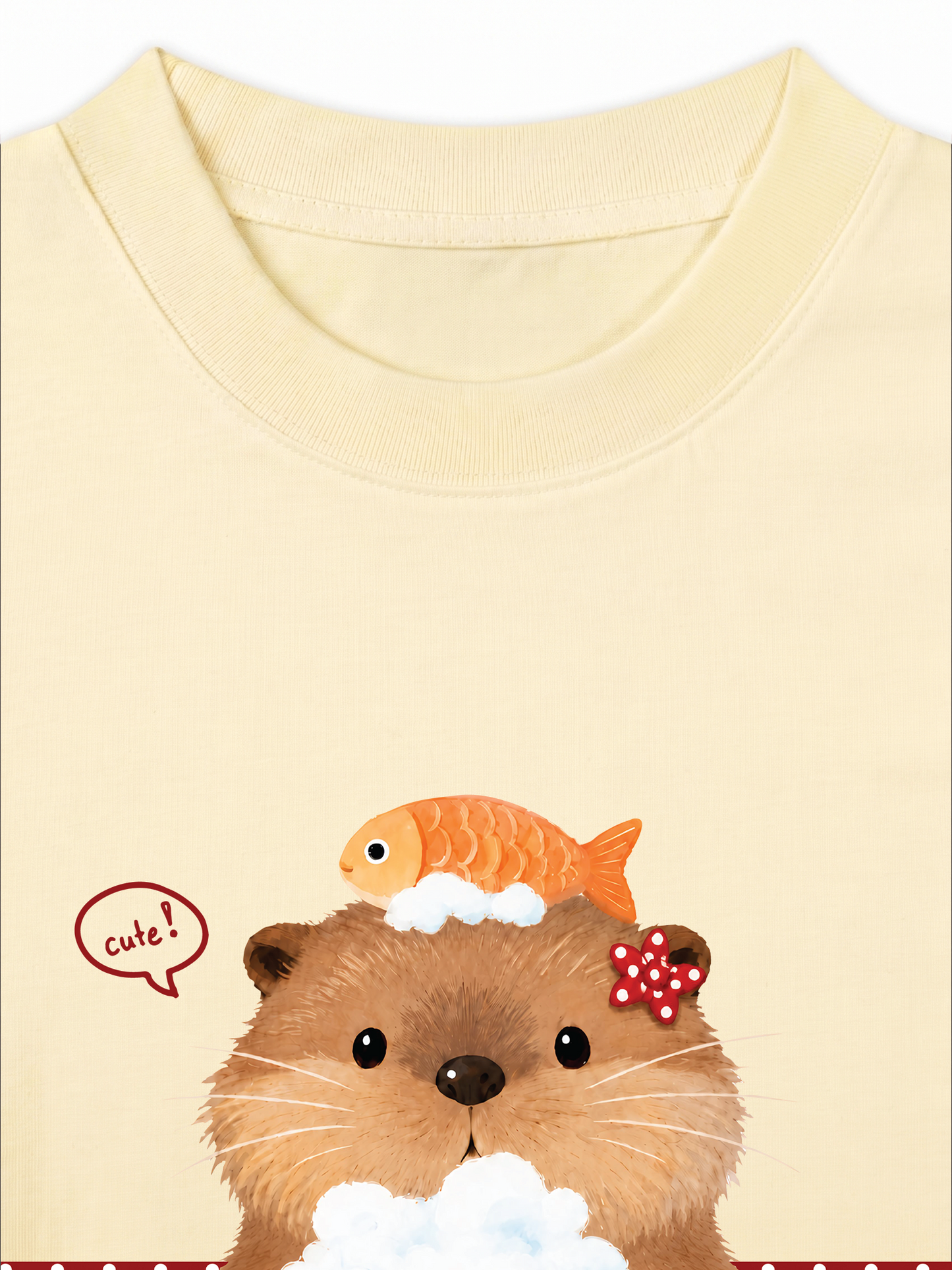 Áo Thun Relaxed Fit Animal Mood Bubble Beaver