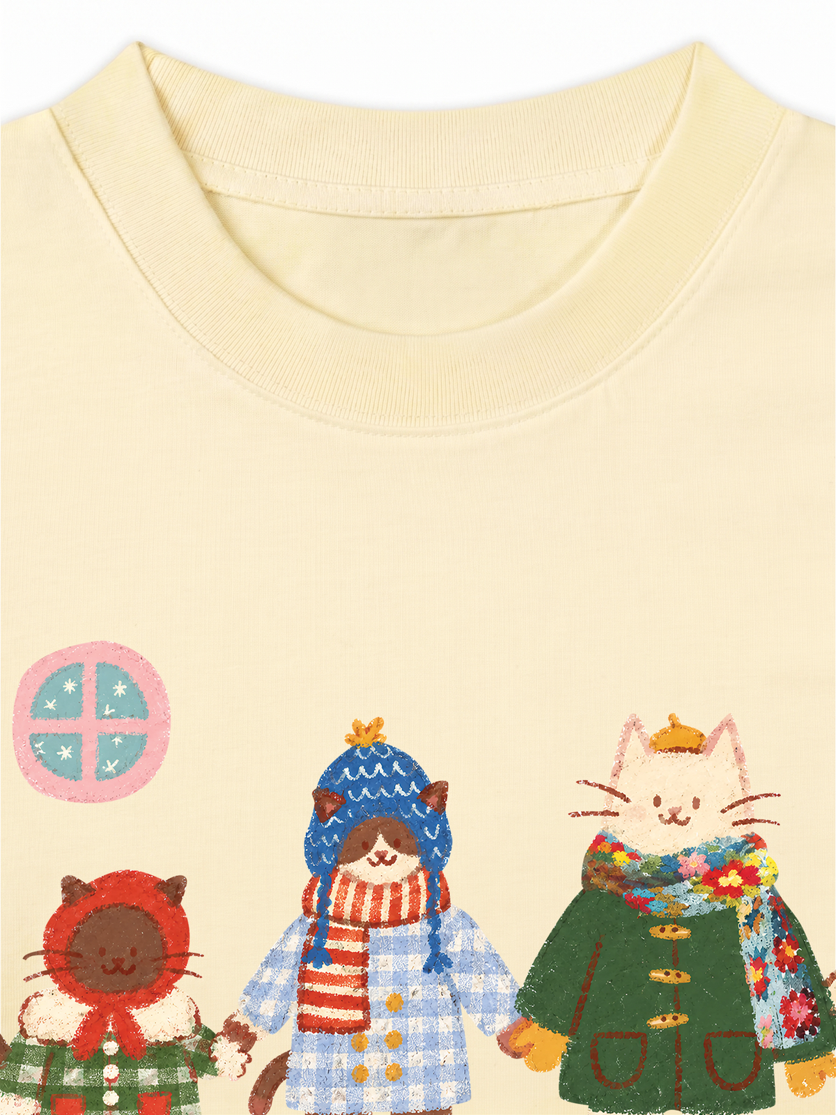 Áo Thun Relaxed Fit 3 Cozy Cats