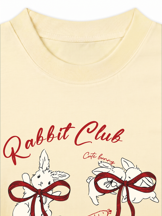 Áo Thun Relaxed Fit Rabbit Club