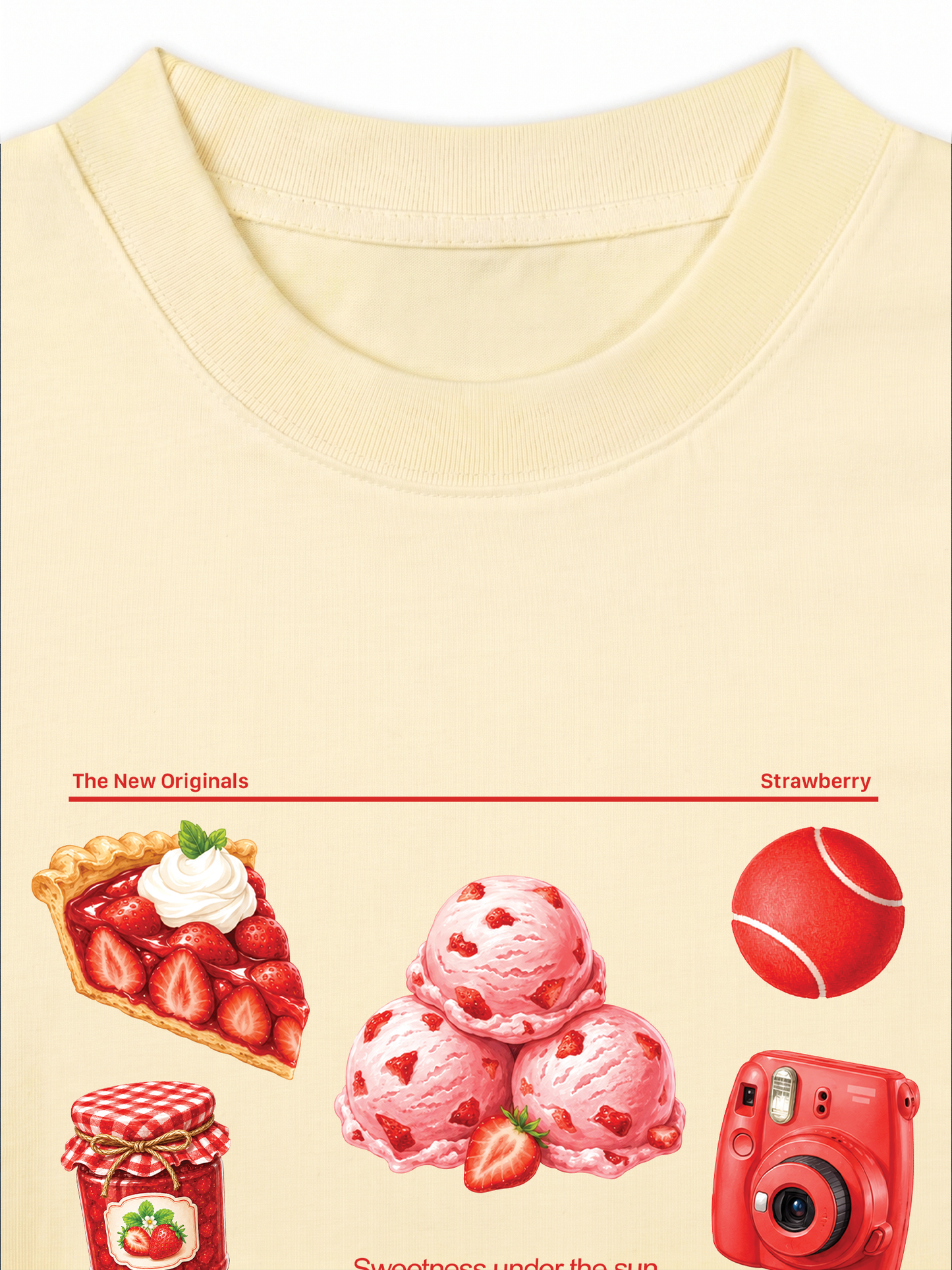 Áo Thun Relaxed Fit Strawberry Pack
