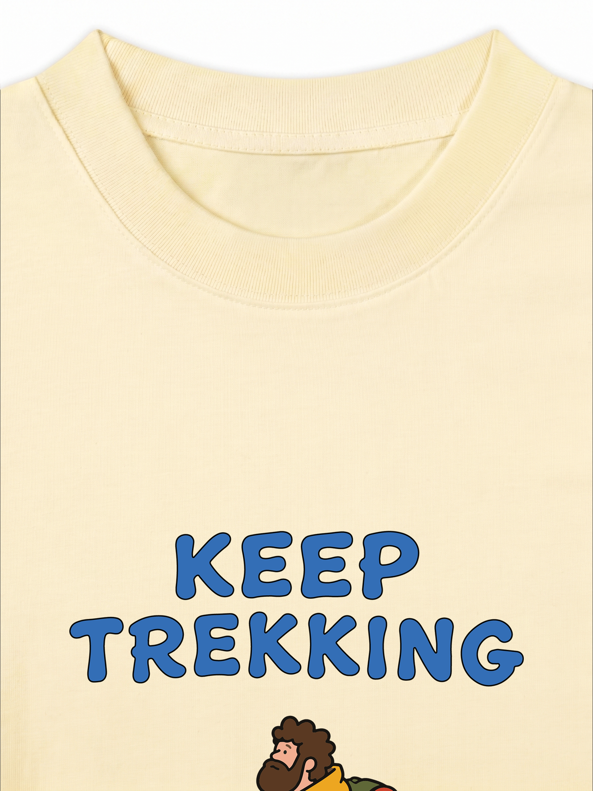 Áo Thun Relaxed Fit Blue Keep Trekking
