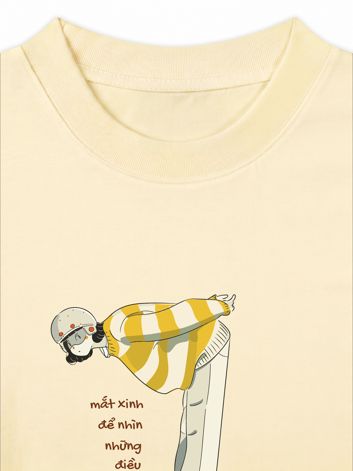 Áo Thun Relaxed Fit  Mắt Xinh Để Nhìn Những Điều Tốt, Miệng Xinh Để Nói Những Điều Hay