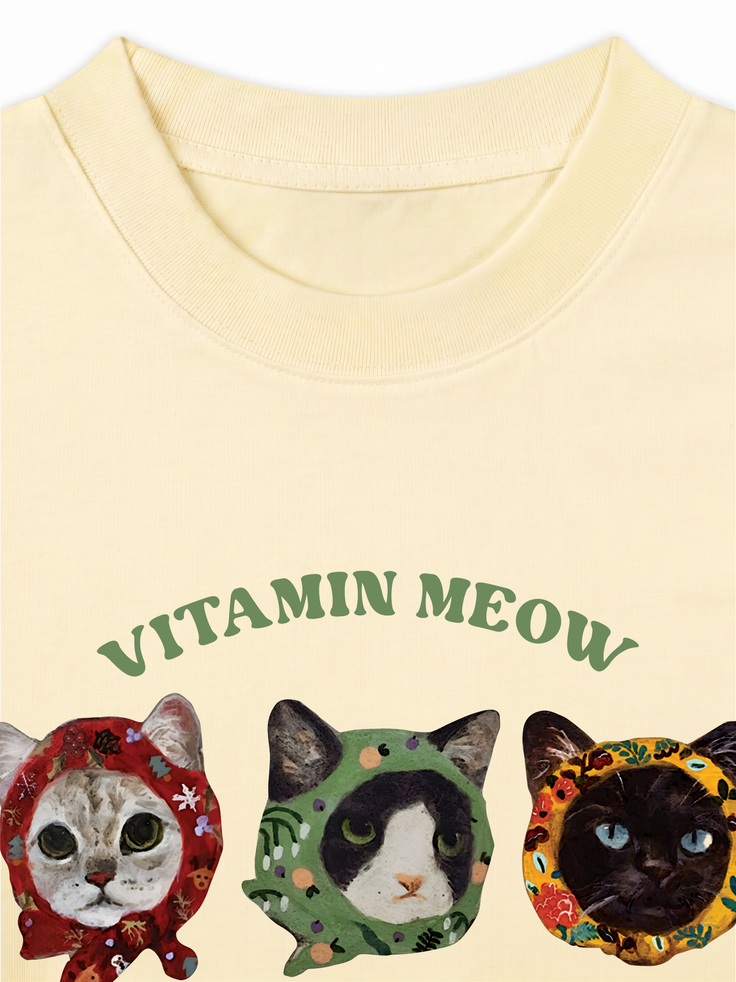 Áo Thun Relaxed Fit Vitamin Meow