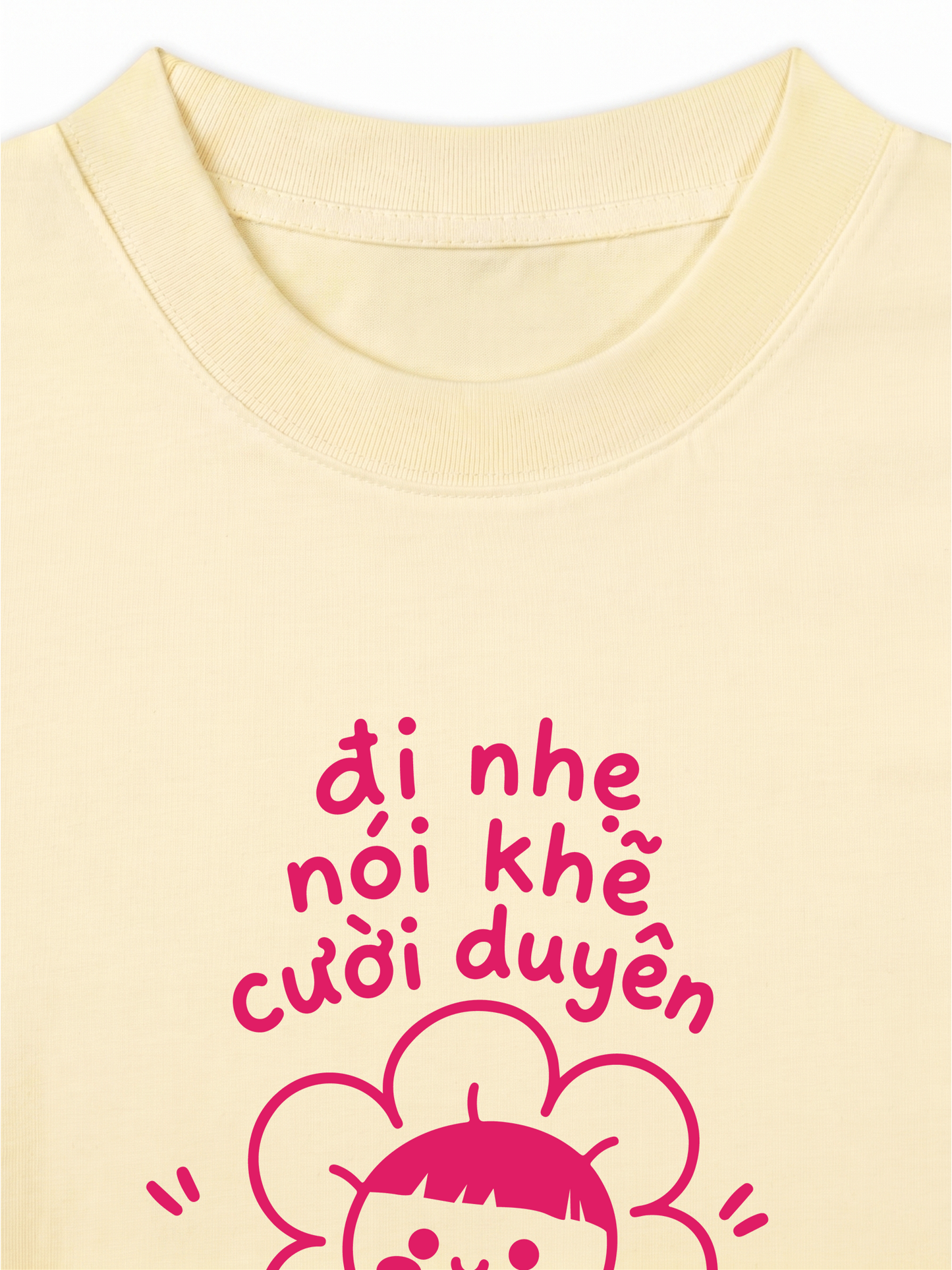 Áo Thun Relaxed Fit Đi Nhẹ Nói Khẽ Cười Duyên