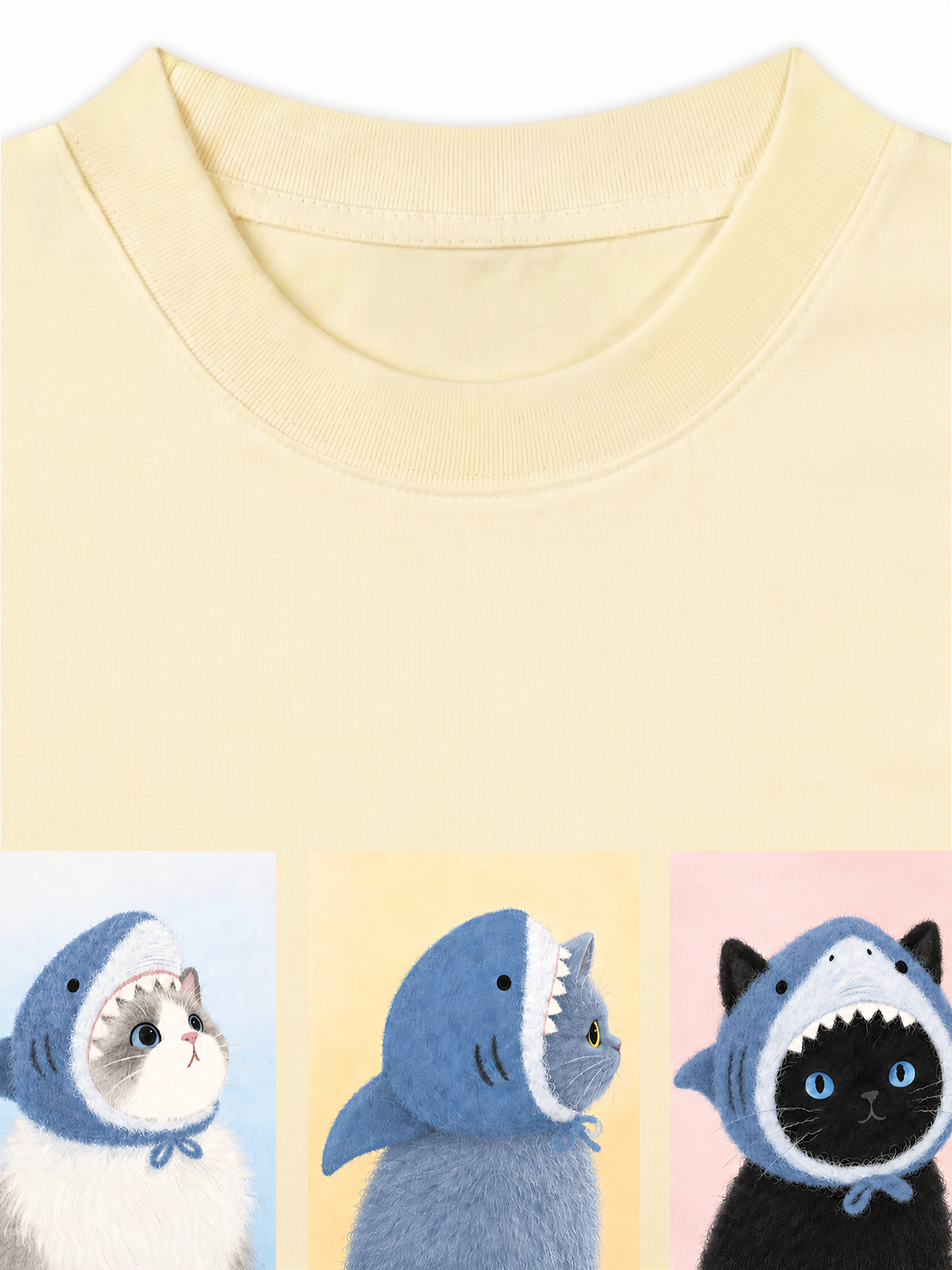 Áo Thun Relaxed Fit Shark Kitty