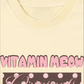 Áo Thun Relaxed Fit  Pink Dotty Vitamin Meow