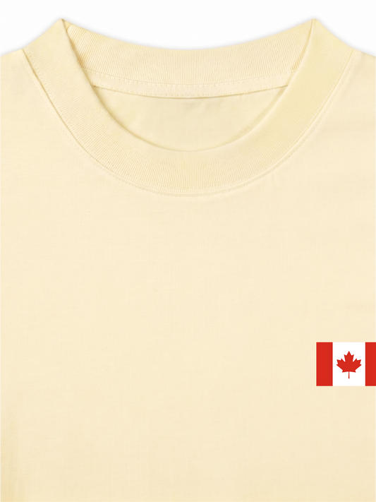 Áo Thun Relaxed Fit Canada Flag
