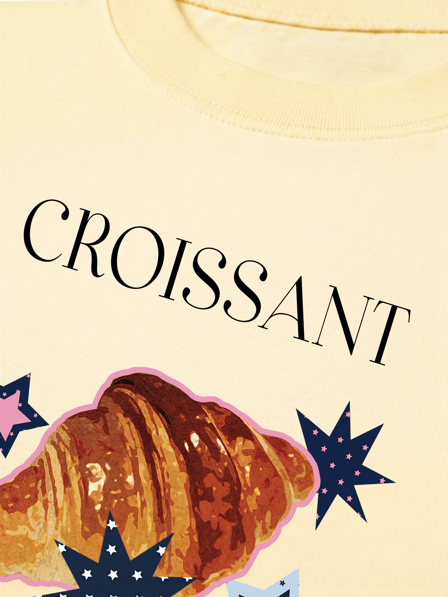 Áo Thun Relaxed Fit Croissant Y2K