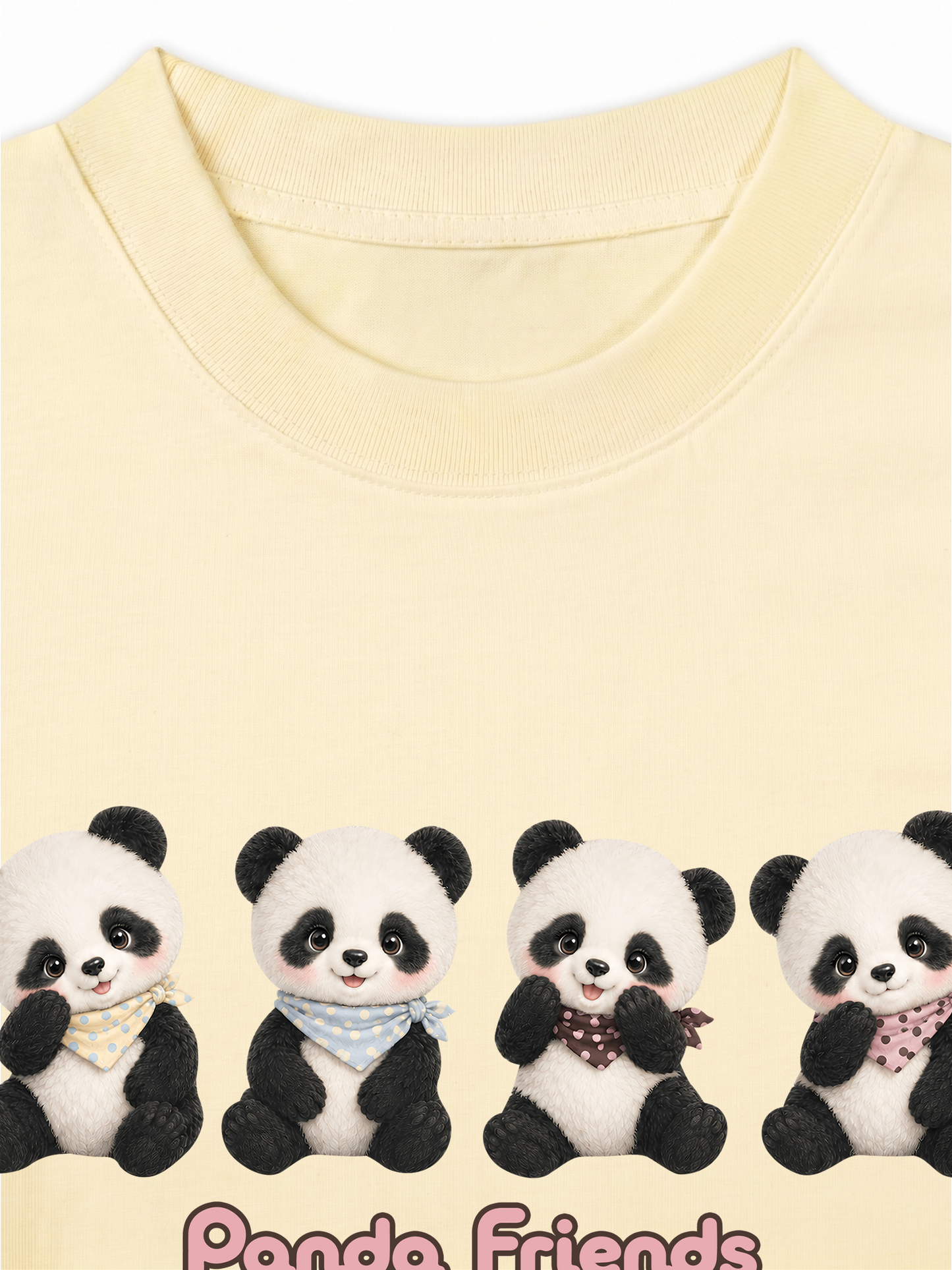 Áo Thun Relaxed Fit Panda Friends