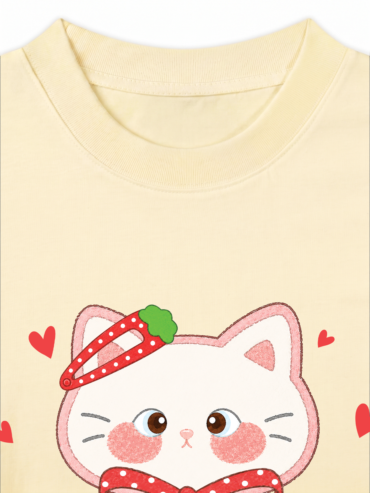 Áo Thun Relaxed Fit Cute Cat