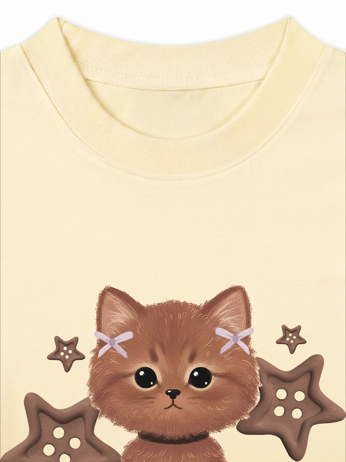 Áo Thun Relaxed Fit Brown Cat