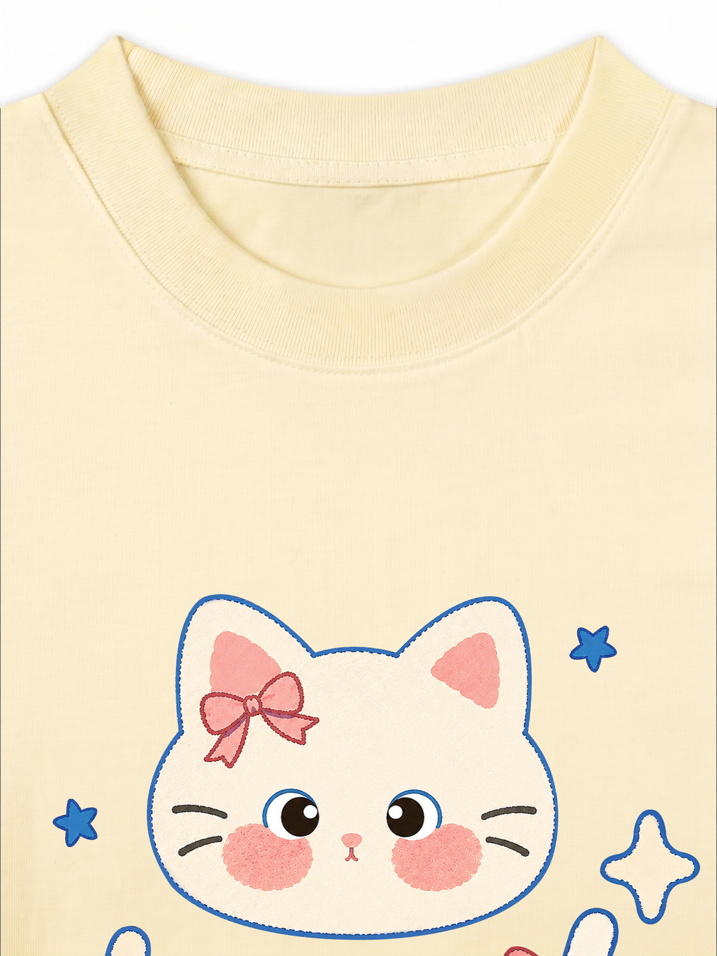 Áo Thun Relaxed Fit Blue Kitty