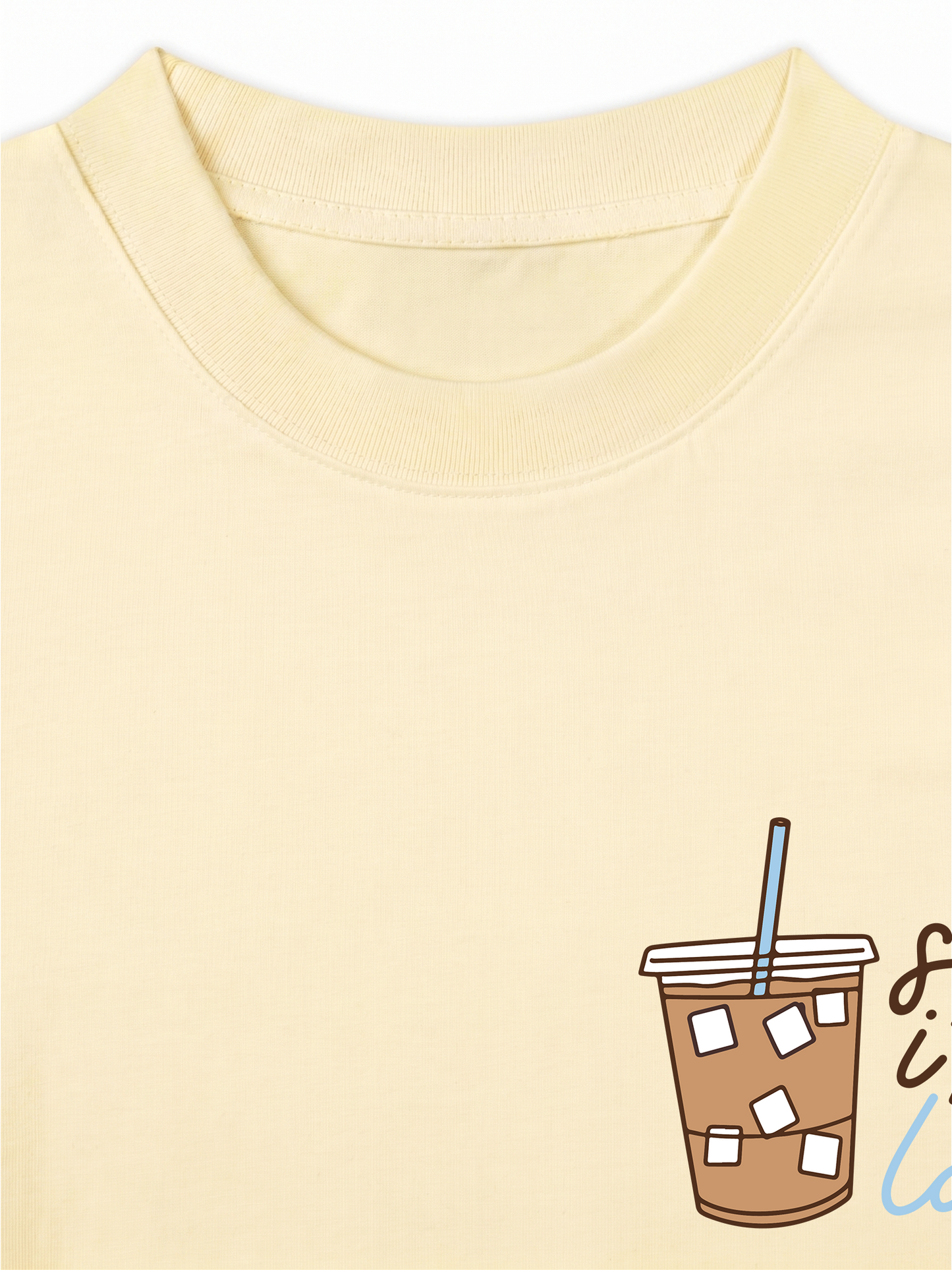 Áo Thun Relaxed Fit Sorry I'm Latte