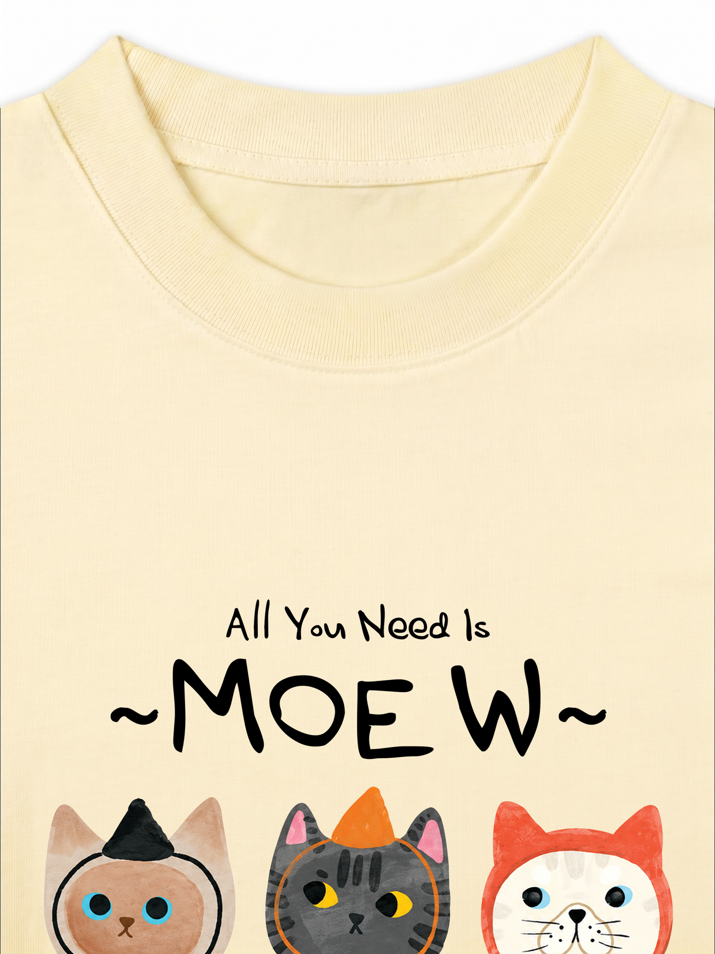 Áo Thun Relaxed Fit All You Need Is Moew