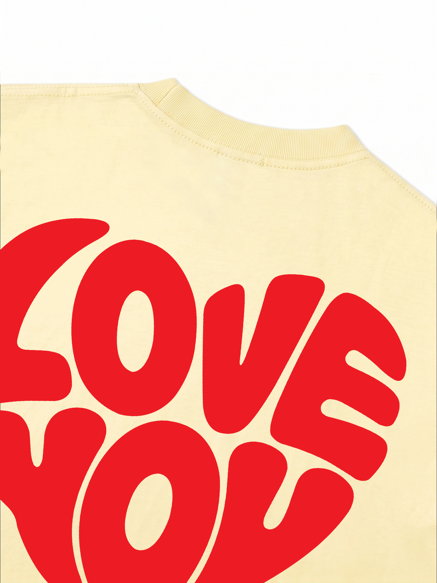 Áo Thun Relaxed Fit Love You Typography