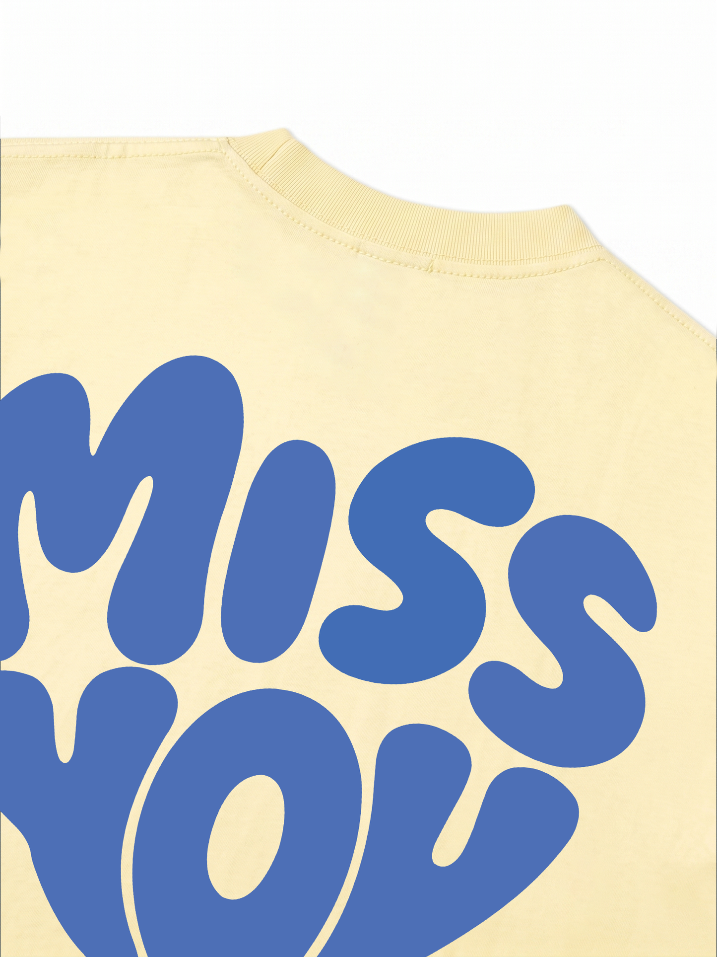 Áo Thun Relaxed Fit Miss You Typography