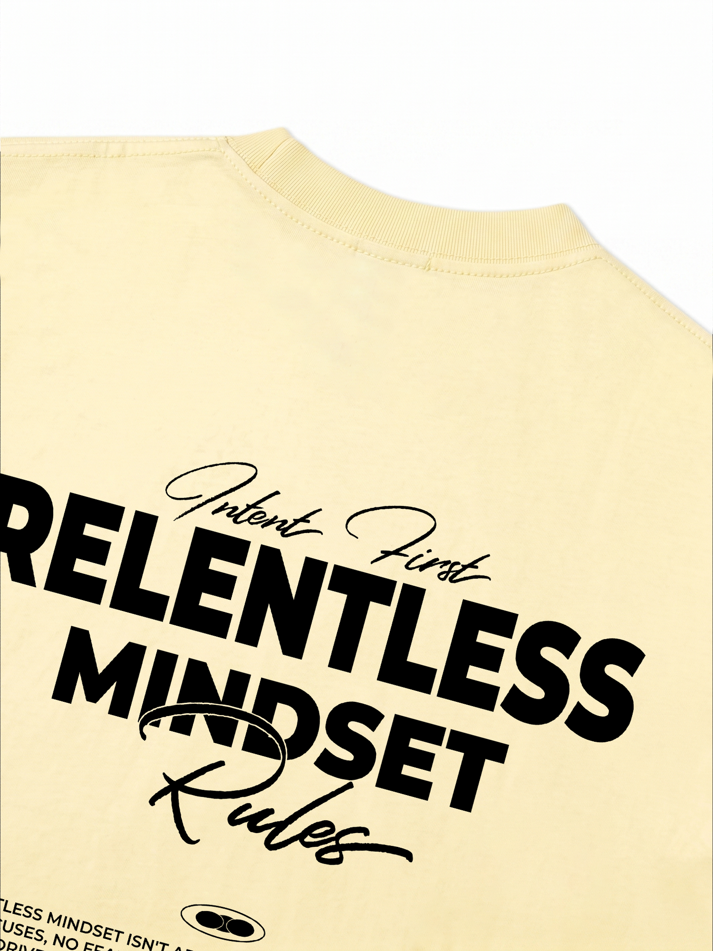 Áo Thun Relaxed Fit Success Story Intent First Relentless Mindset Rules