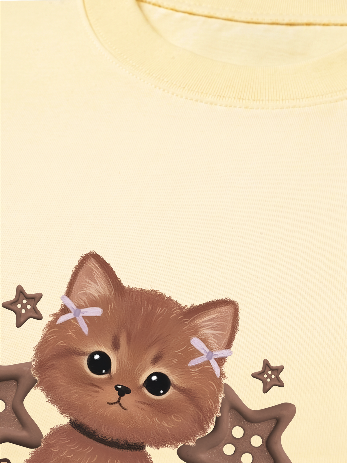 Áo Thun Relaxed Fit Brown Cat