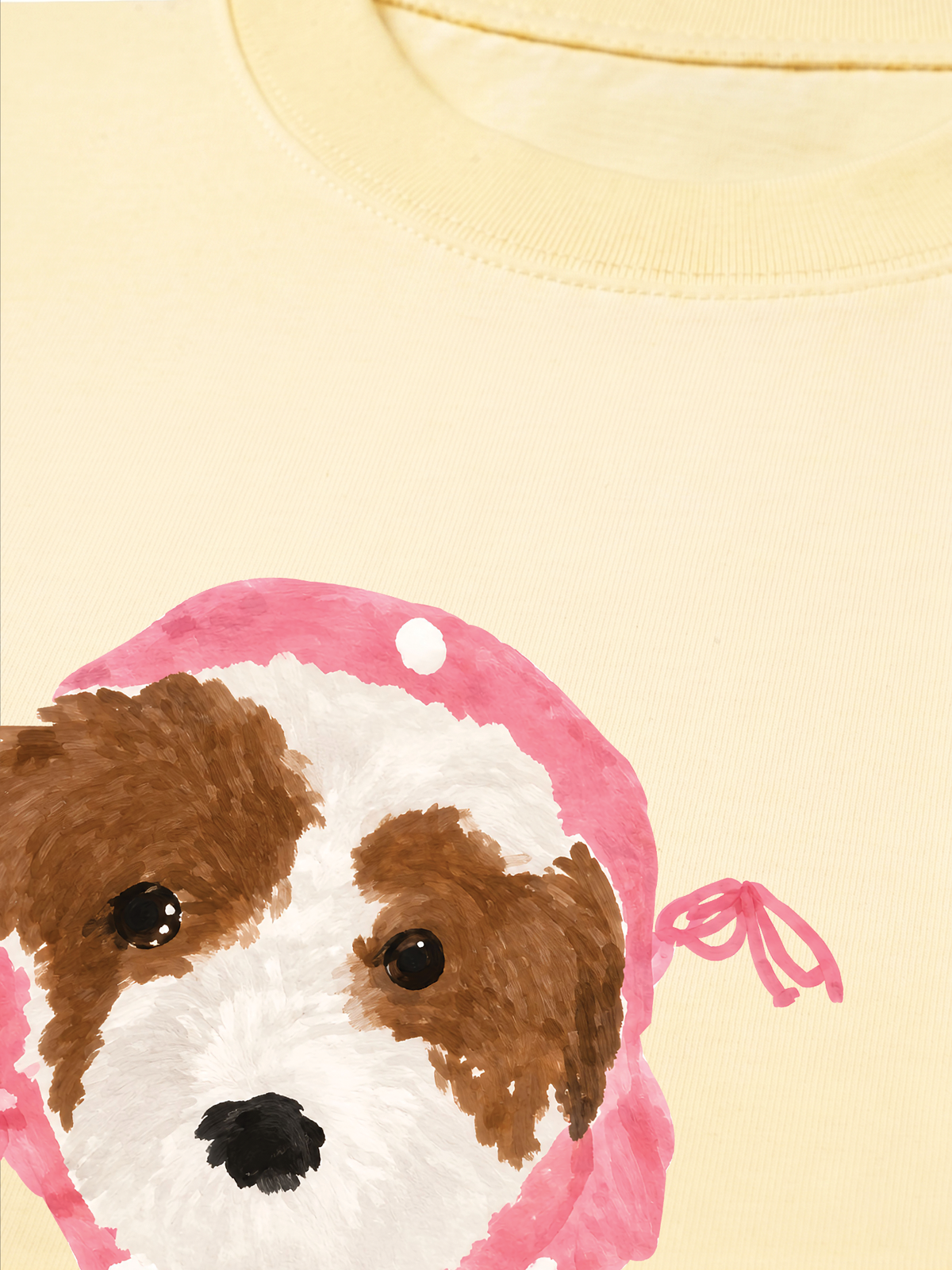 Áo Thun Relaxed Fit Pink Dots Puppy