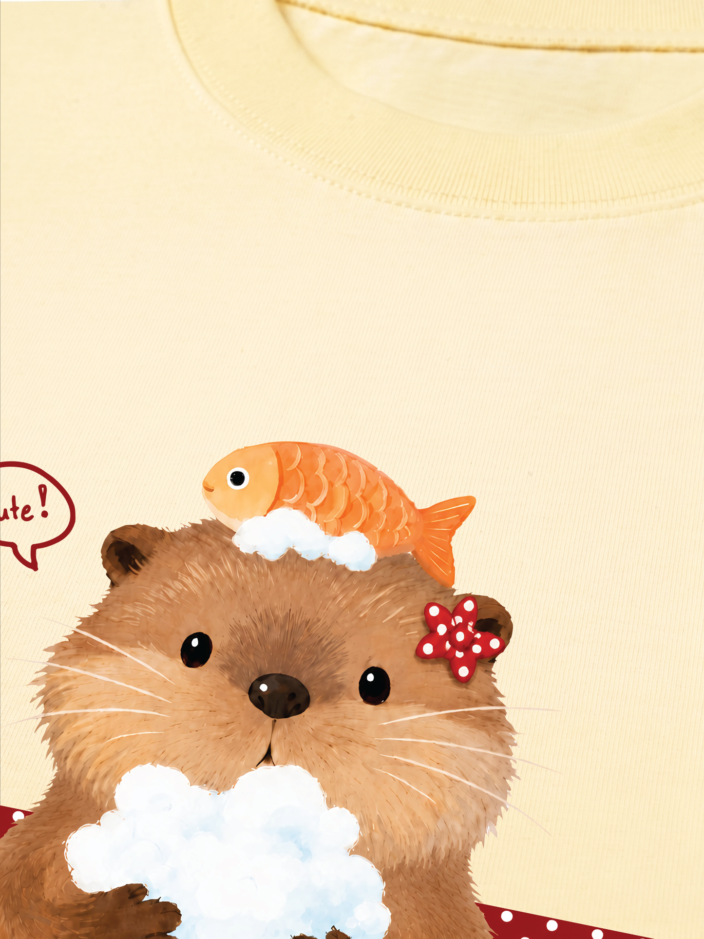 Áo Thun Relaxed Fit Animal Mood Bubble Beaver