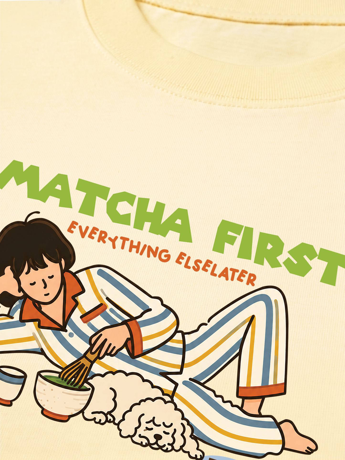 Áo Thun Relaxed Fit Matcha First