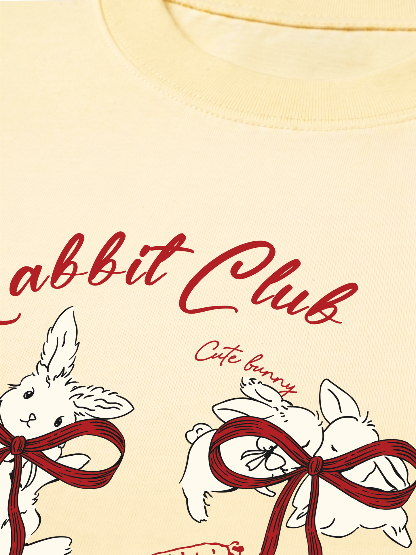 Áo Thun Relaxed Fit Rabbit Club