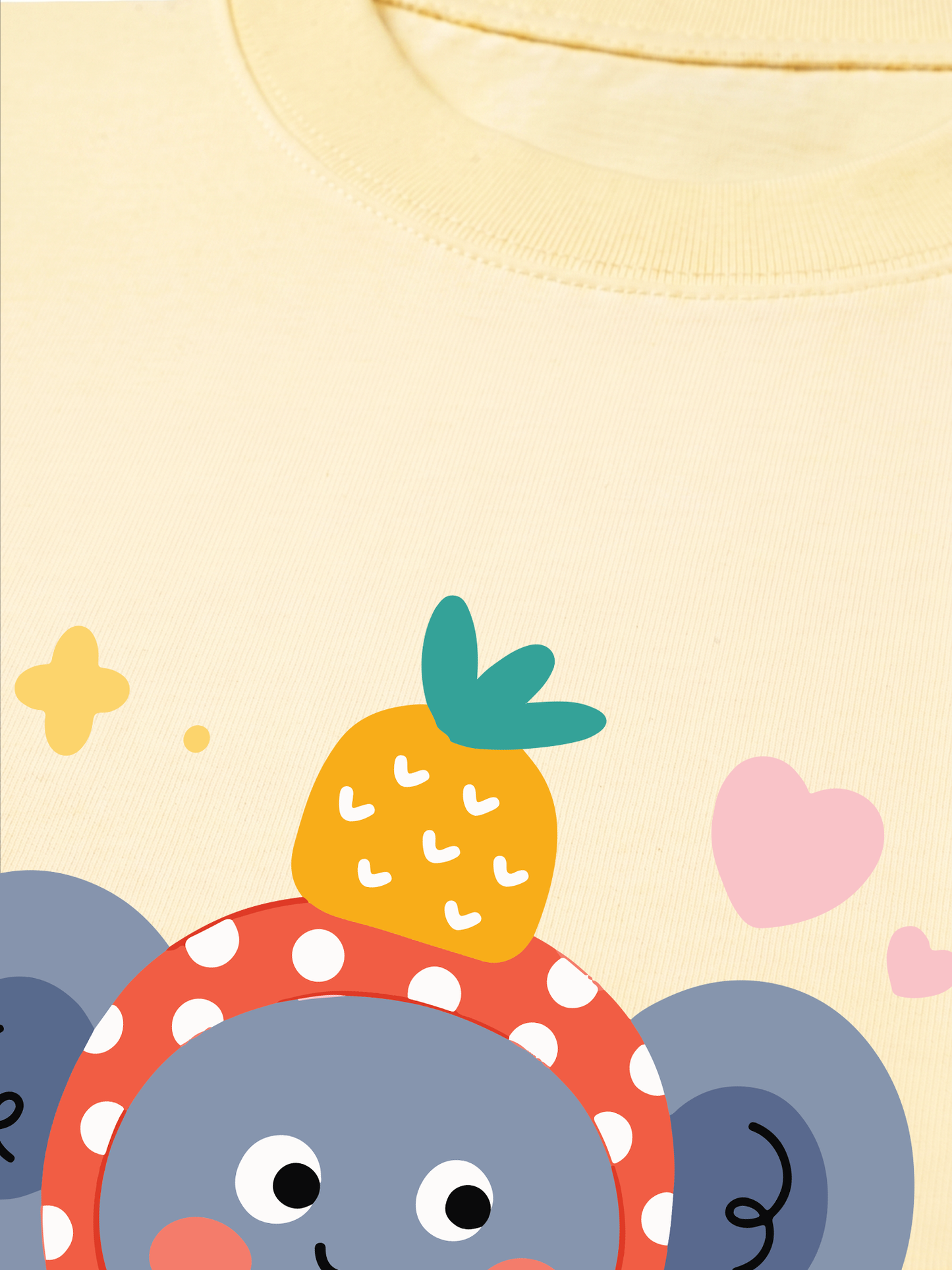 Áo Thun Relaxed Fit Pineapple Cutie Elephant