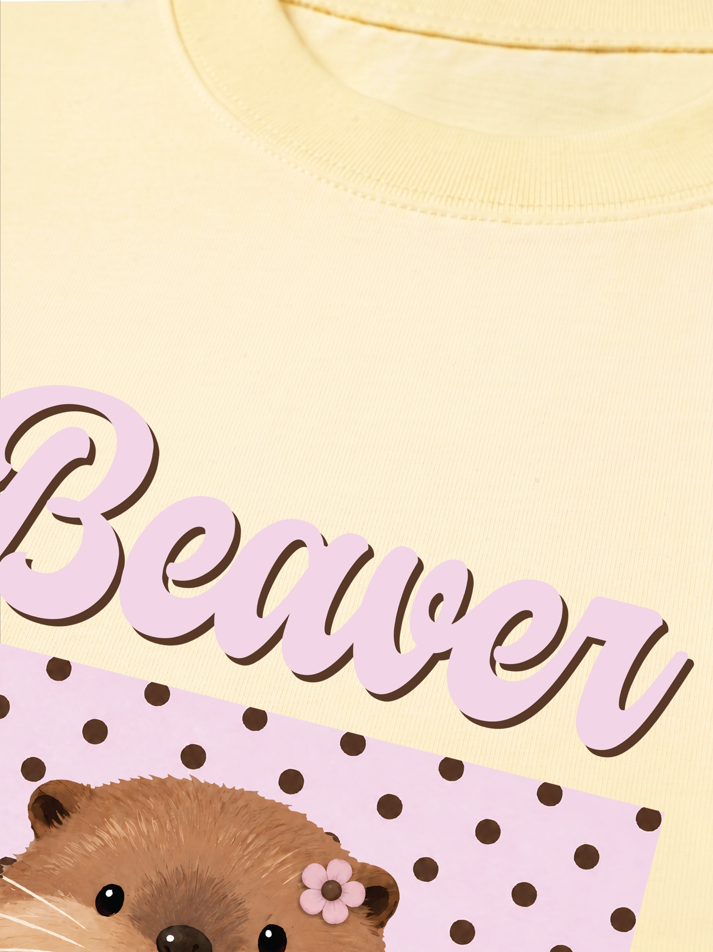 Áo Thun Relaxed Fit Animal Mood Sweet Beaver