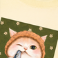 Áo Thun Relaxed Fit Green Fish Meow trước