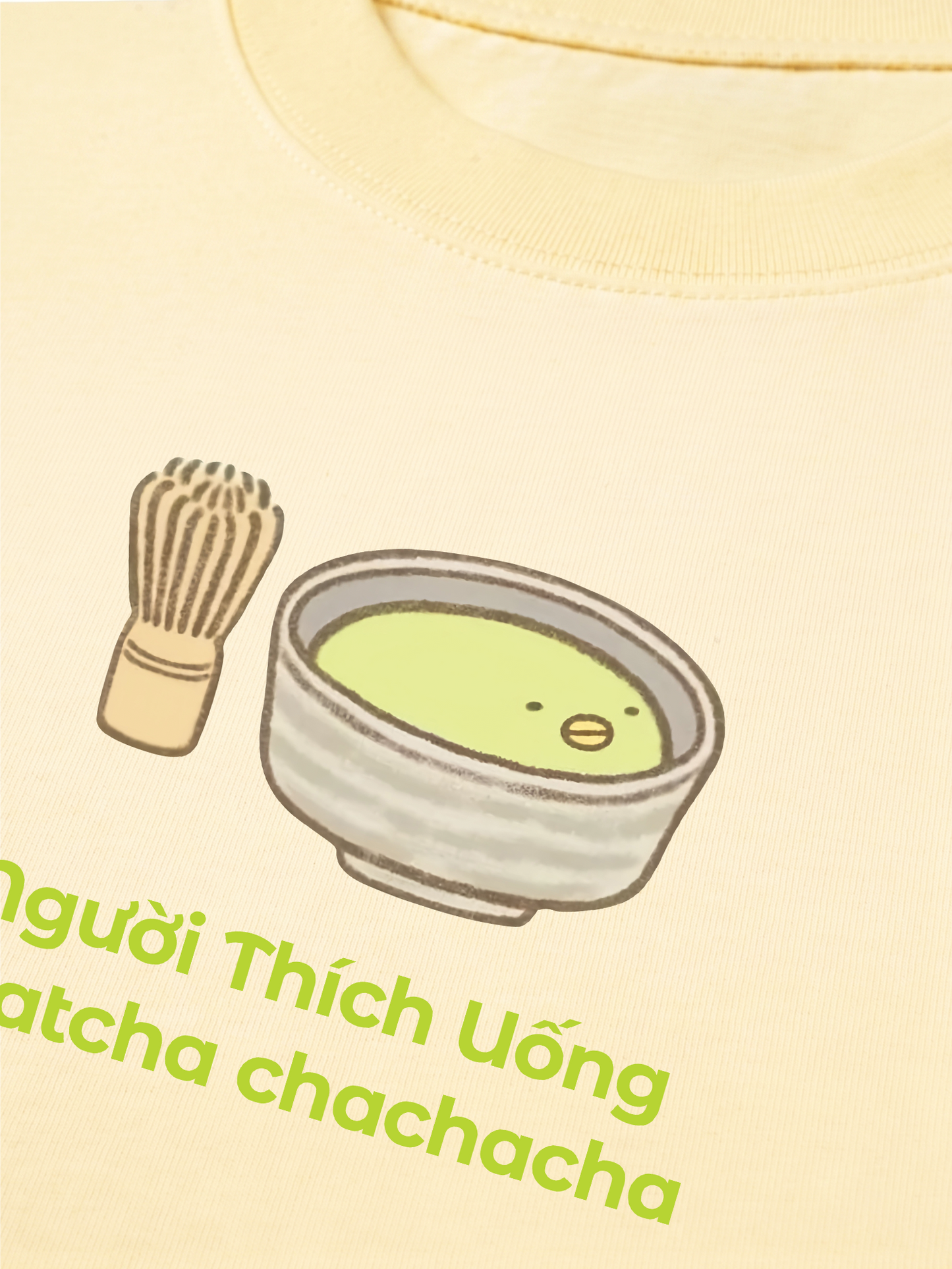 Áo Thun Relaxed Fit Người Thích Uống Matcha