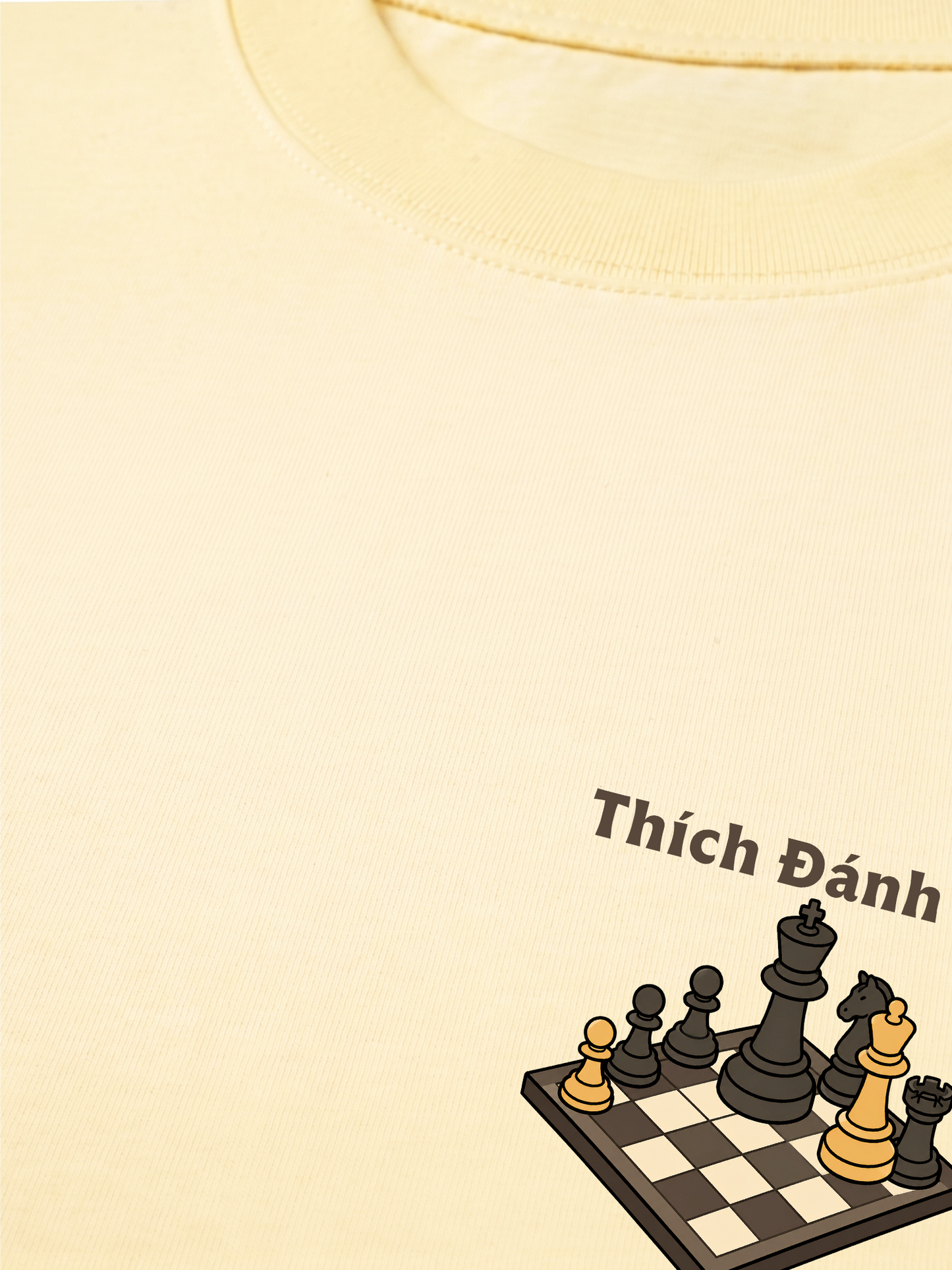 Áo Thun Relaxed Fit Thích Đánh Cờ