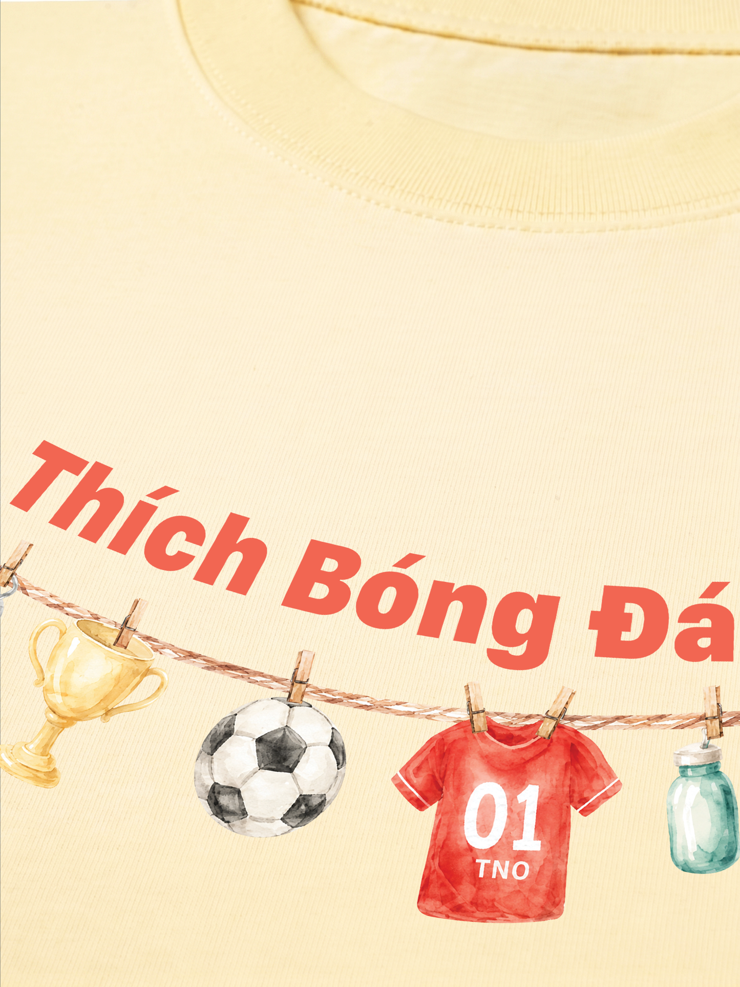 Áo Thun Relaxed Fit Thích Bóng Đá