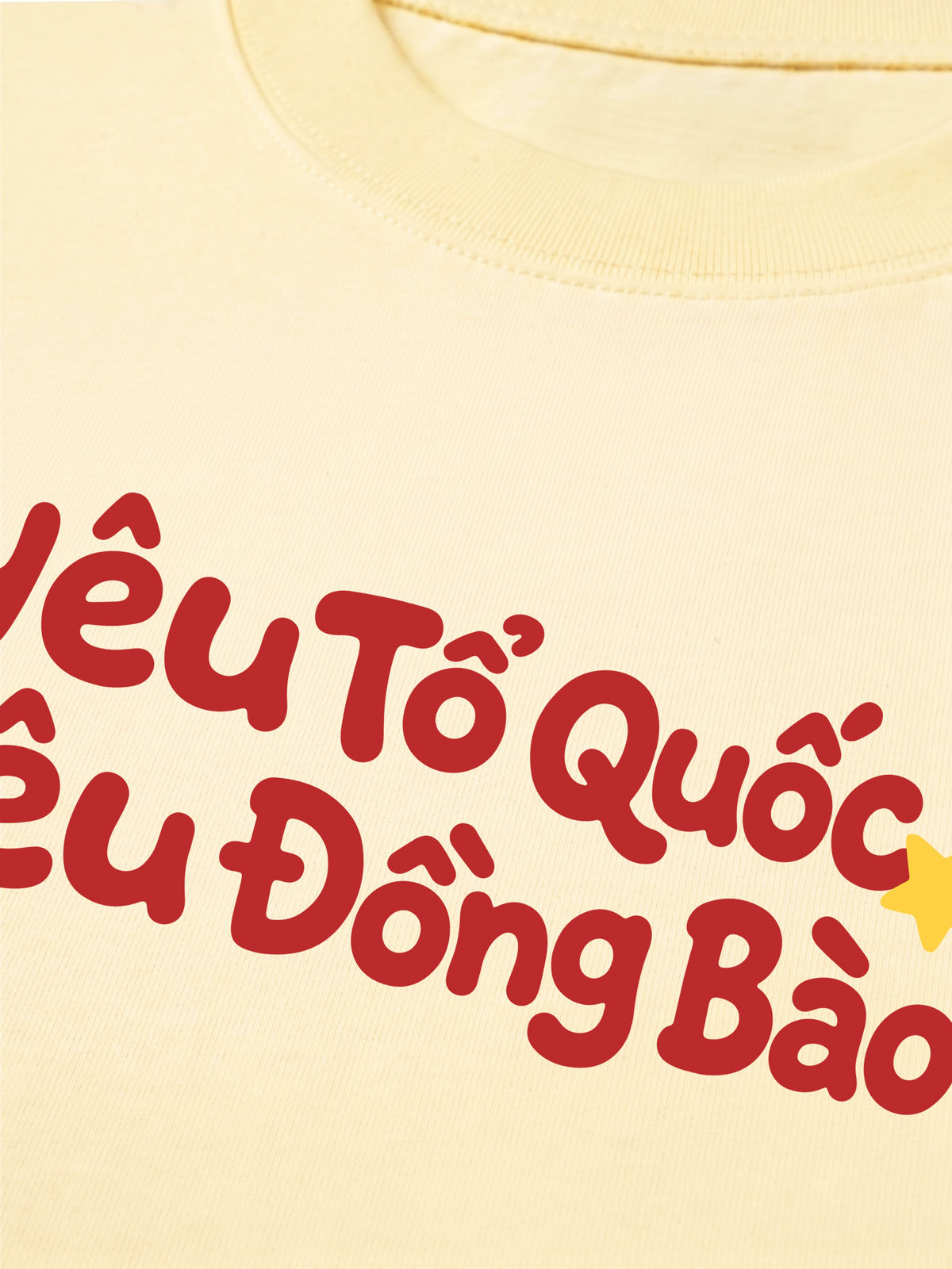 Áo Thun Relaxed Fit Yêu Tổ Quốc, Yêu Đồng Bào