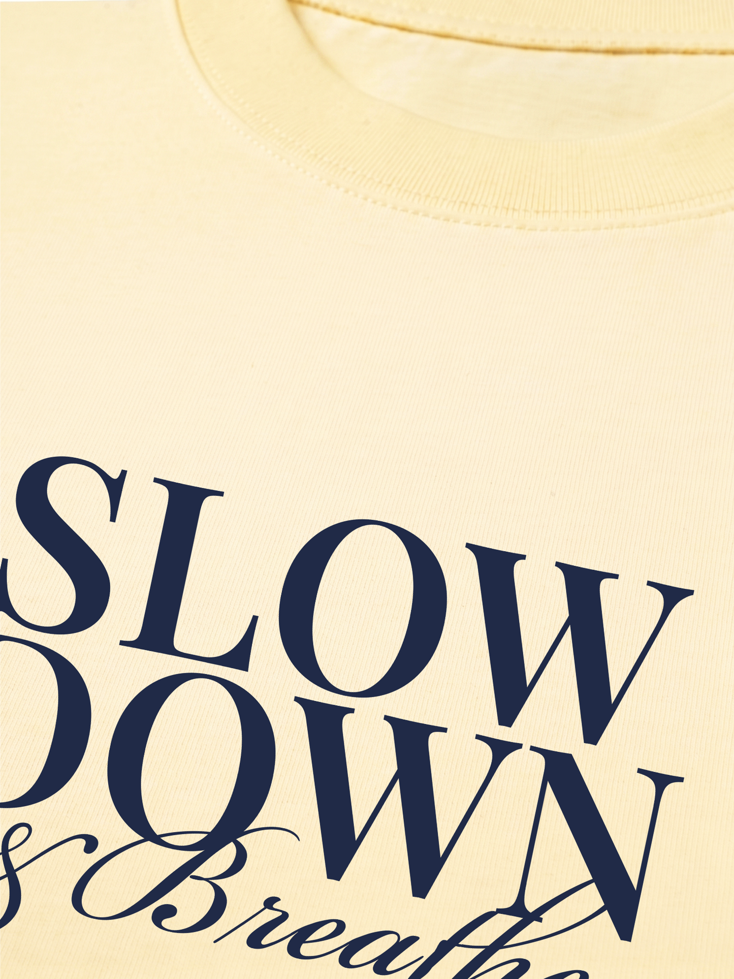 Áo Thun Relaxed Fit Slow Down & Breathe