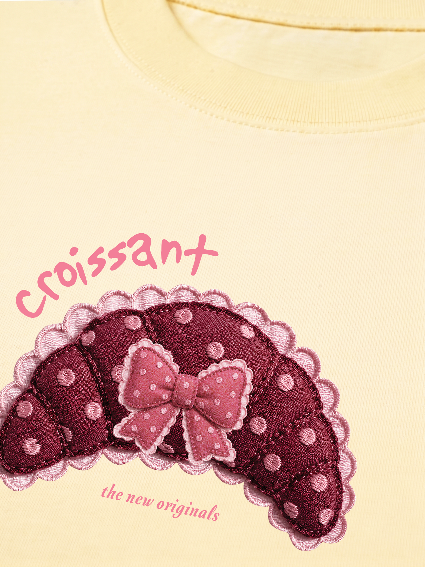 Áo Thun Relaxed Fit Croissant DIY